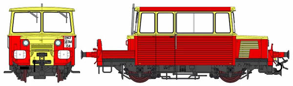 REE Modeles MB-072S - French Track Inspector Rail Car Class DU65 4M 154 of the SNCF (DCC Sound Decoder)
